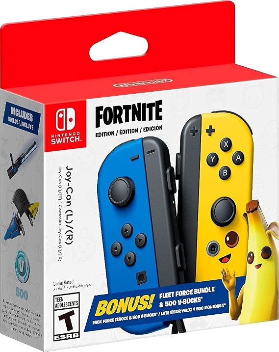 Nintendo Switch Joy Con Fortnite Fleet Force Bundle