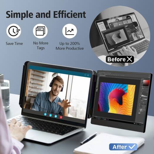 AOKER S1 Portable Screen Extender 14 Display