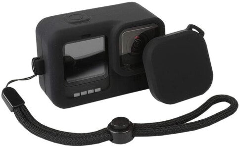 Safety Protection Kit, Tempered Glass + Lanyard + Sleeve + Cap Compatible with Gopro Hero12 / Hero 11 / Hero 10 / Hero 9