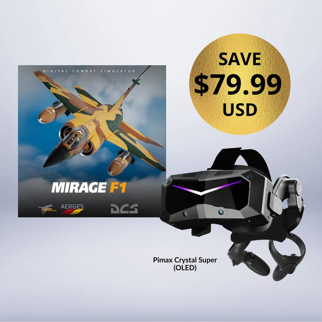 Pimax Crystal Super 8K Micro-OLED + Free Mirage F1 Addons Bundle