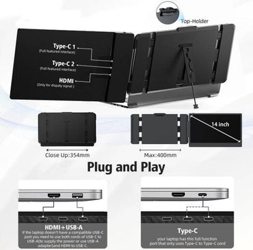 AOKER S1 Portable Screen Extender 14 Display