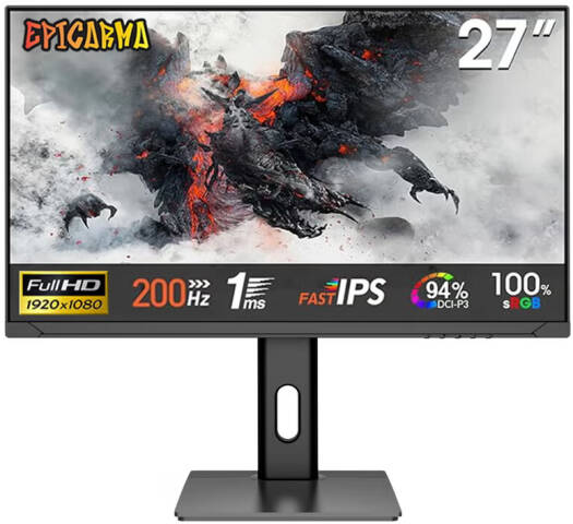 EpicArma EA-G27I-BK Gaming 27 Display Monitor