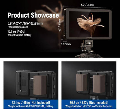 NEEWER F700 7inch Camera Field Monitor