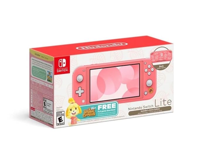 Nintendo Switch Lite Animal Crossing New Horizons Timmy & Tommy Aloha Edition