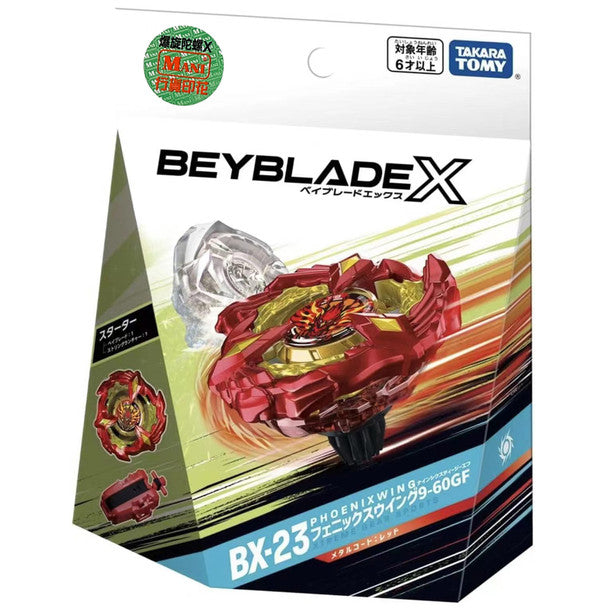 TAKARA TOMY Soar Phoenix Wing 9-60GF Beyblade X Starter BX-23