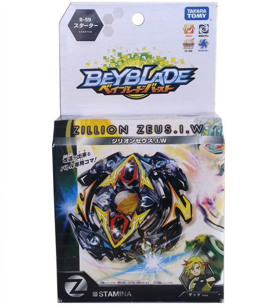 TAKARA TOMY Zillion Zeus Zeutron .I.W Beyblade Burst Starter w/ Launcher B-59