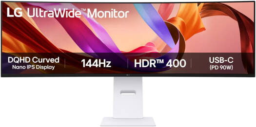 LG 49U950A-W UltraWide Curved 49inch Nano IPS Display Monitor
