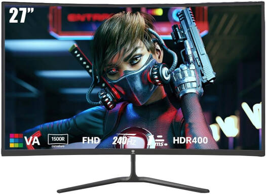 GXM EW27RFA Curved Gaming Monitor 27