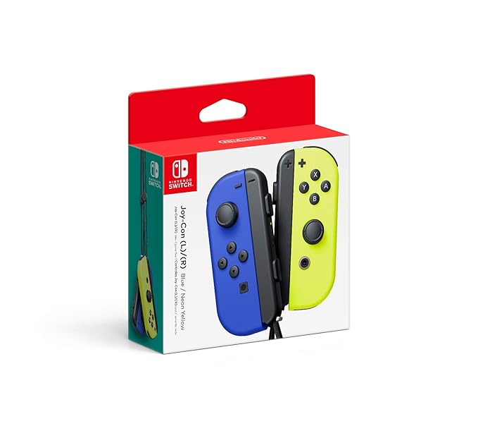 Nintendo Switch Joy Con Blue Neon Yellow