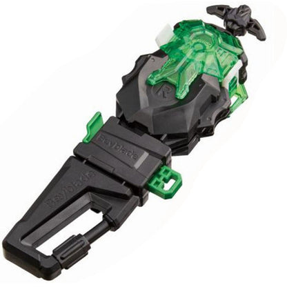 TAKARA TOMY Beyblade Burst WBBA Power Custom BeyLauncher LR w/ Carabiner Grip, Cyber Edition Black B-00 / BBG-41