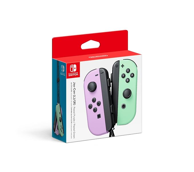 Nintendo Switch Joy Con Pastel Purple Pastel Green