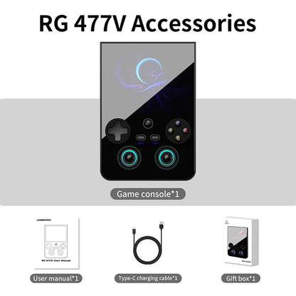 ANBERNIC RG 477V 12GB RAM + 256GB Storage (Black + 128GB SD Card)
