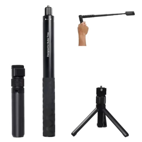Insta360 X3 Creator Kit with Sticky Lens Guards + Battery + Bullet Time Accessory Bundle Invisible Stick Combo