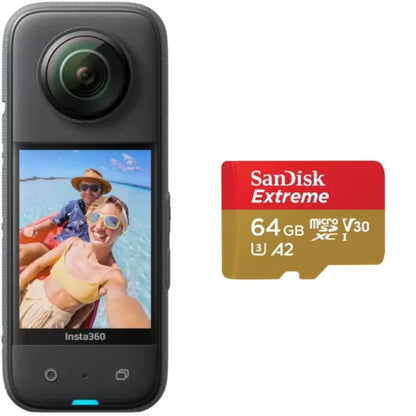 Insta360 X3 with 64Gb Memory Card Combo