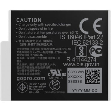 GoPro Enduro Powerful Rechargeable Li-Ion Battery for Hero 12, Hero 11, Hero10 & Hero9