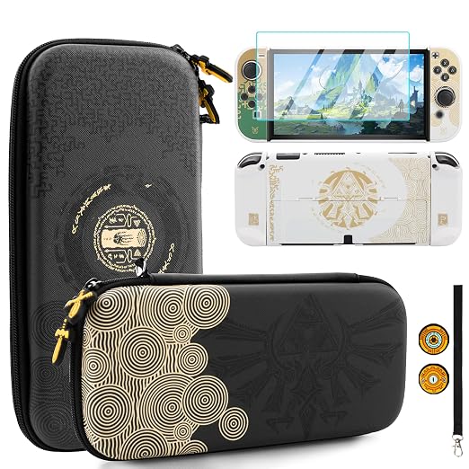 Nintendo Switch Carrying Case & Screen Protector The Legend of Zelda Tears of the Kingdom
