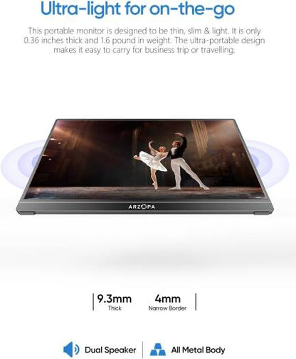 ARZOPA A1 Type-C Portable 16 Monitor
