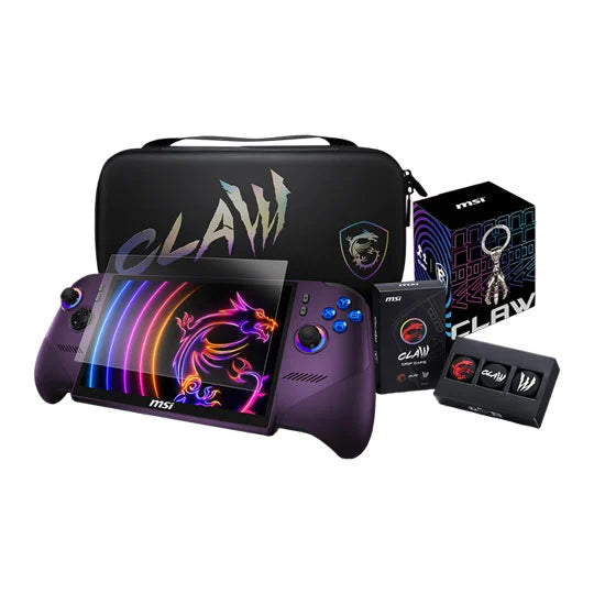MSI Claw 8 EX AI+ CG3EM-017UK Launch Pack Intel Arc G3 Extreme Handheld Gaming Console