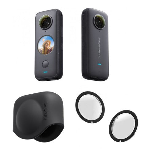 Insta360 One X2 Starter Kit – Camera, Lens Guards & Lens Cap