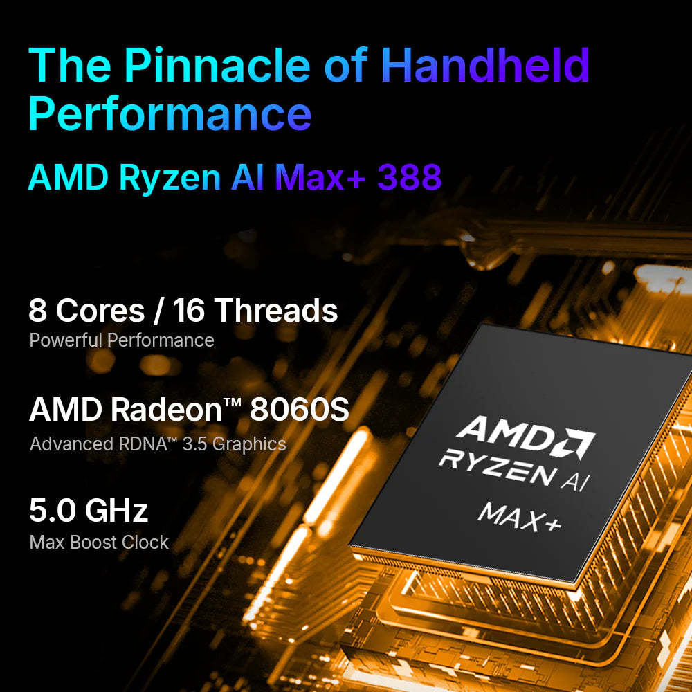 ONEXPLAYER X2 Mini Pro: 8.8" OLED Gaming Handheld with AMD Ryzen AI Max Standard (+ 388 48G+1TB)