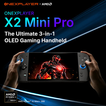 ONEXPLAYER X2 Mini Pro: 8.8" OLED Gaming Handheld with AMD Ryzen AI Max Standard (+ 388 64G+1TB)