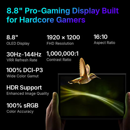ONEXPLAYER X2 Mini Pro: 8.8" OLED Gaming Handheld with AMD Ryzen AI Max Standard (+ 388 64G+2TB)