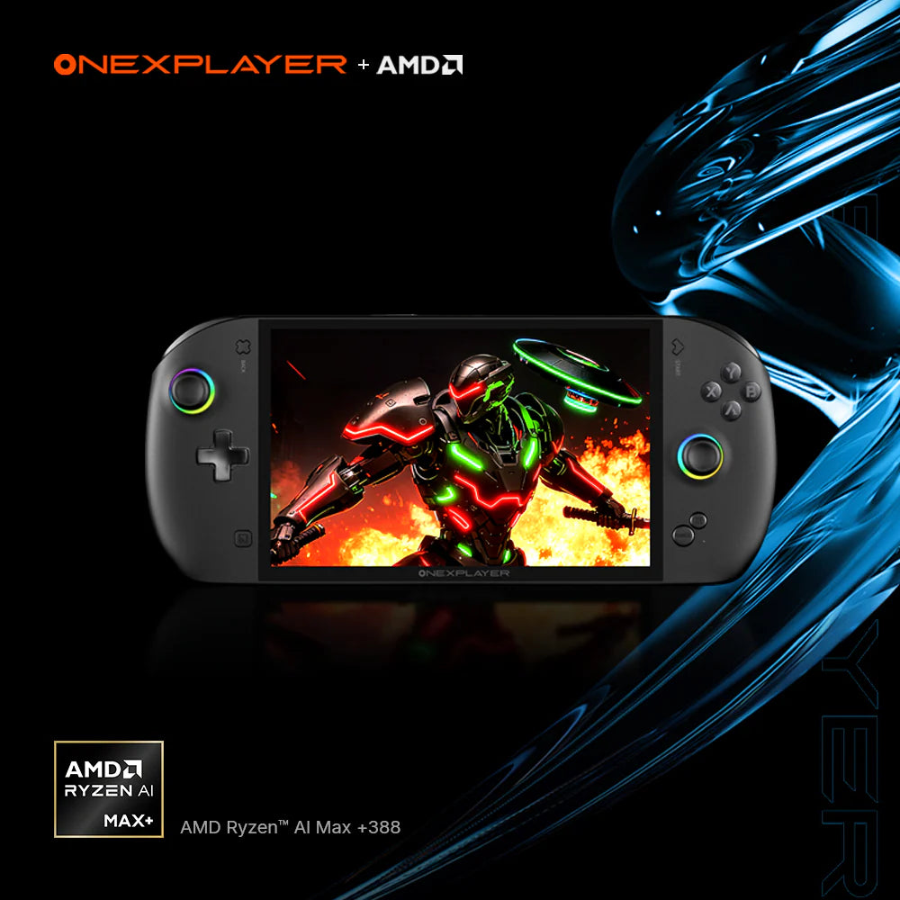 ONEXPLAYER APEX : World's Most Powerful 8" Gaming Handheld Apex Liquid Cooling Black (Ryzen AI Max+ 388 64G+2TB)