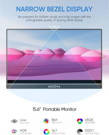 ARZOPA A1 Type-C Portable 16 Monitor