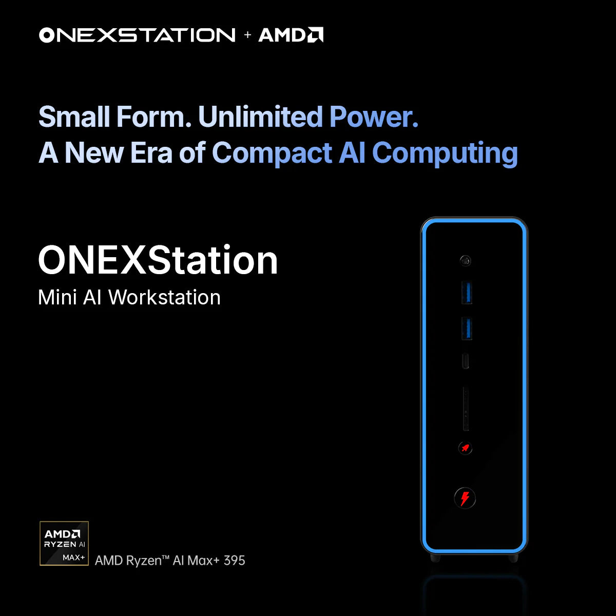 ONEXStation Mini AI Workstation (Ryzen AI Max+ 395 128GB+2TB)