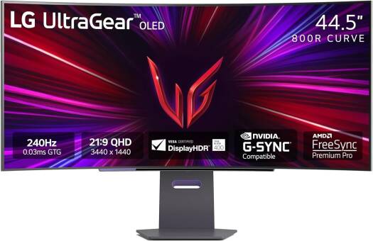 LG 45GS95QE Curved Gaming 45 WQHD OLED Display Monitor