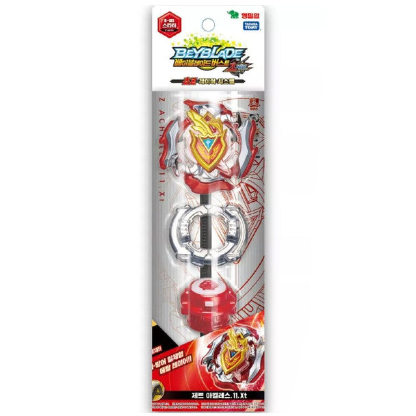 TAKARA TOMY Z Zet Achilles A4 11 Xtend Burst Beyblade Starter w/ Launcher B-105
