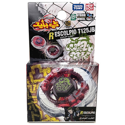 TAKARA TOMY NEWBOY Rock Scorpio / Escolpio T125JB Metal Fusion Beyblade BB-65