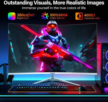 Gawfolk GF270H Curved 27  Gaming Monitor