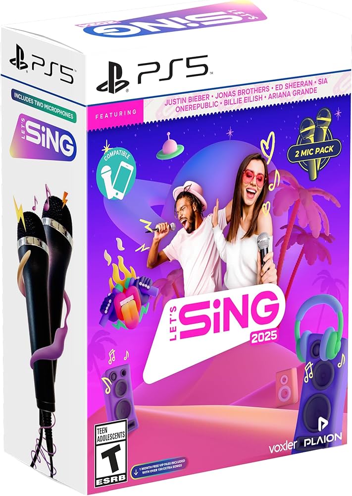 Let’s Sing 2025 – Double Mic Bundle PS5
