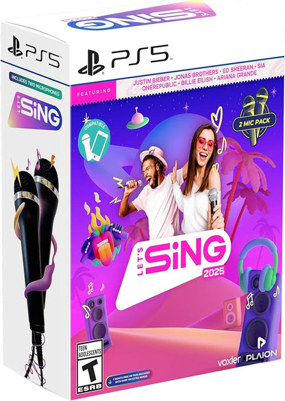Let’s Sing 2025 – Double Mic Bundle PS5