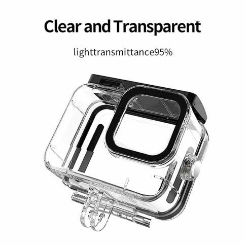 Telesin Waterproof Case Compatible with Gopro Hero 12/11/10/9 Underwater Housing for 60 Meter