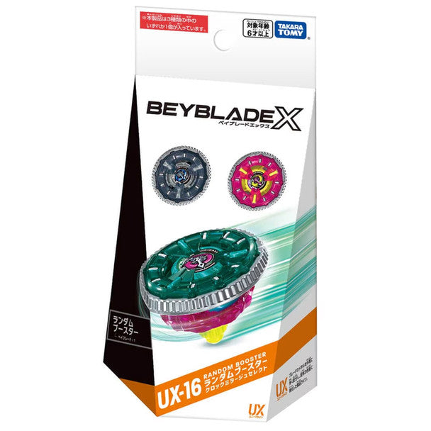 TAKARA TOMY Beyblade X Random Booster Clock Mirage 9-65B Select UX-16 (1pcs)