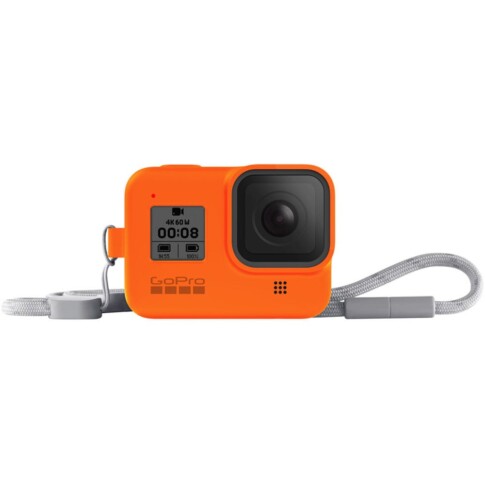 GoPro Sleeve + Lanyard HERO8 Black (Orange), AJSST-004