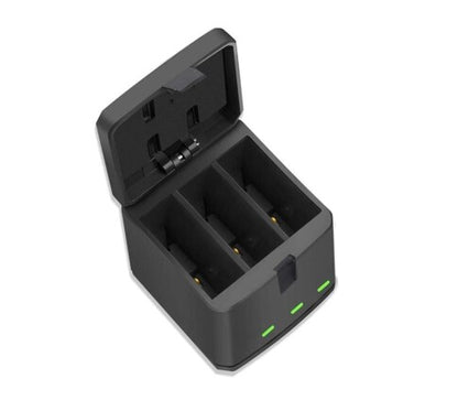 Gopro Charger for Hero 12 /11 / 10 / 9 – 3 Channel Super FAST, Battery Charger with USB Cable & Type C Interface
