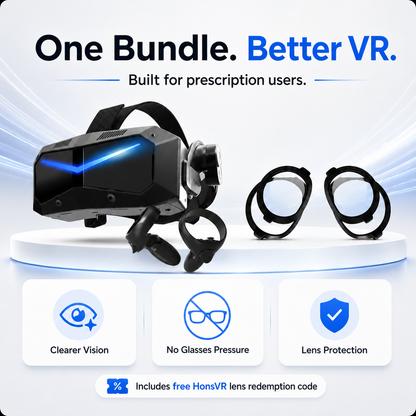 Pimax Crystal Super + Free VR Prescription Lenses Bundle