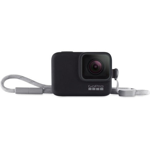 GoPro Sleeve + Lanyard (Black) for Hero 6, 5 , 7 & 8, ACSST-001