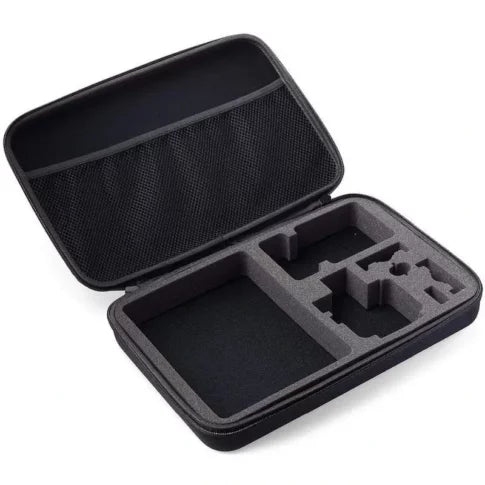 Gopro Carry Case Storage Large for Hero 13/11/12 – Hard Case, Black, Double Zip, Semi-waterproof & Shockproof