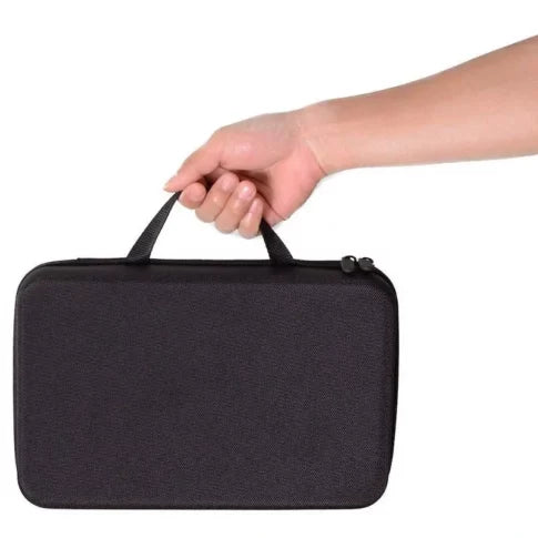 Gopro Carry Case Storage Large for Hero 13/11/12 – Hard Case, Black, Double Zip, Semi-waterproof & Shockproof