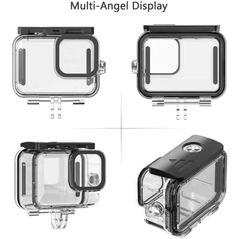 Underwater Dive Kit Compatible with Gopro Hero 12/11/10/9, Waterproof Case, Silicone Cover, Screen Guard and Lens Filter Set