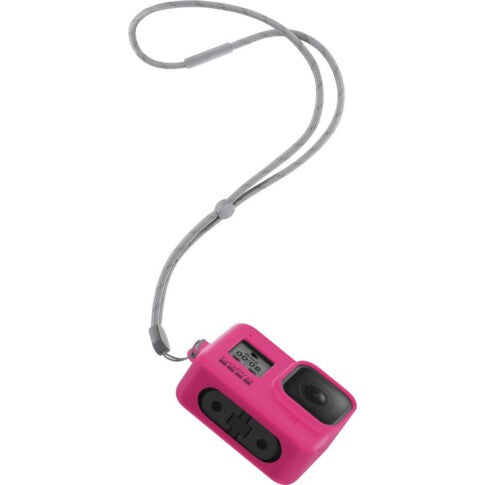GoPro Sleeve + Lanyard HERO8 Black (Electric Pink), AJSST-007