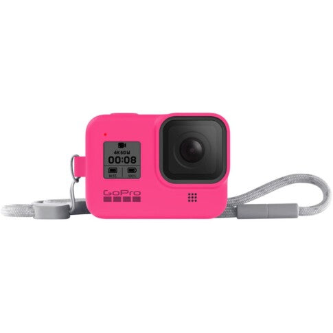 GoPro Sleeve + Lanyard HERO8 Black (Electric Pink), AJSST-007