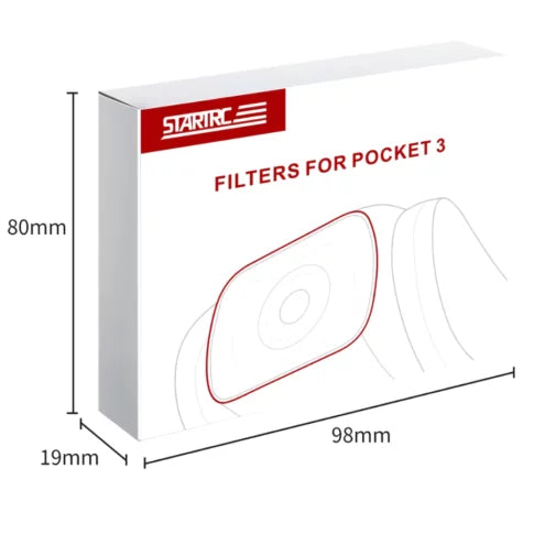 DJI OSMO Pocket 4 and Pocket 3 ND Filter Set, ND16/ 32/ 64/ 256 filters Kit