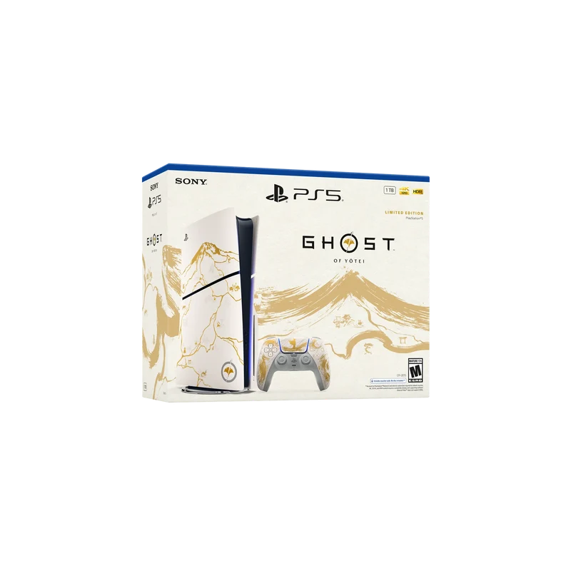 PlayStation 5 Ghost of Yotei Gold Limited Edition Disc Console Bundle