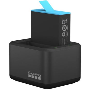 GoPro Dual Battery Charger + Battery for Hero 12,11 Hero 10 & Hero 9 Black