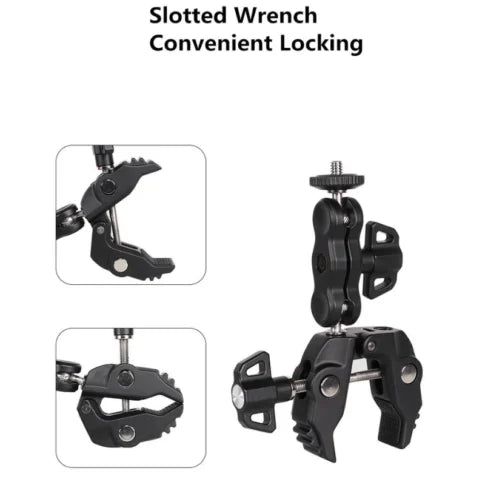 DJI Ulanzi R094 Super Claw Mount with 360° Ball Head for Action Cameras